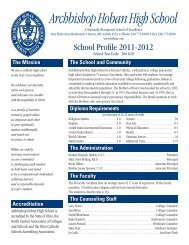 School Profile 2011-2012 - Archbishop Hoban High School