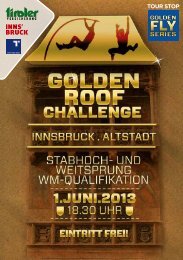 Broschüre - Golden Roof Challenge