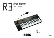 R3 MIDI - Korg