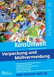 Verpackung und MÃ¼llvermeidung - Konsum Welt