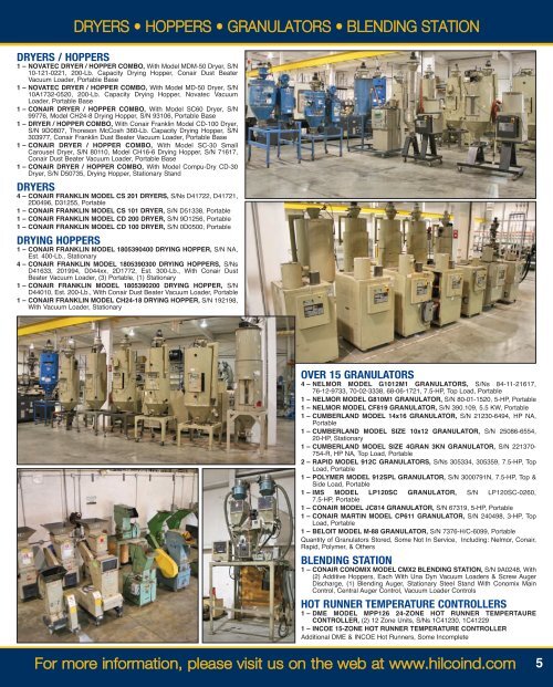 WebCast/OnsIte auCtIOn - Maynards Industries