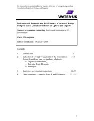 Environmental, Economic and Social - Water UK