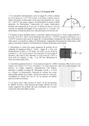 Fisica 2 11 Gennaio 2010 1. Un semianello uniformemente carico di ...