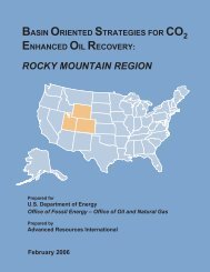 ROCKY MOUNTAIN REGION - Advanced Resources International, Inc.