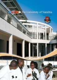 Annual Report 2007 - University of Namibia