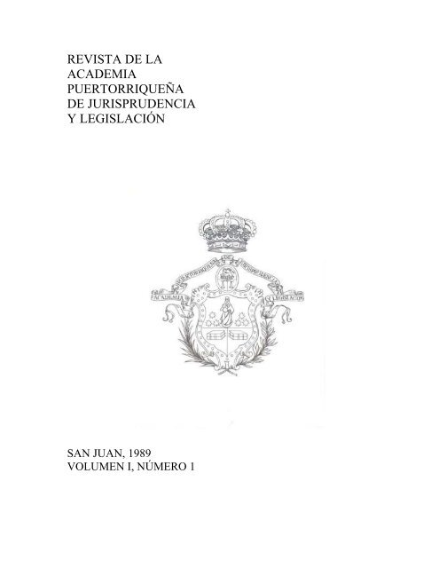 Revista Volumen I (formato pdf) - Academia PuertorriqueÃ±a de ...