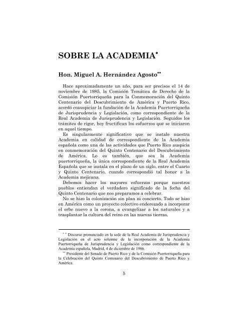 Revista Volumen I (formato pdf) - Academia PuertorriqueÃ±a de ...