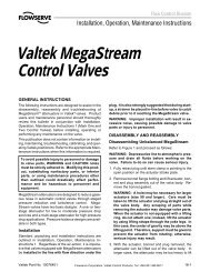 Valtek Shearstream Valtek ShearStream HP Control Valves User Instructions