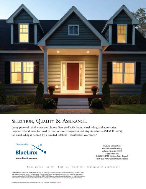 Vinyl Siding Product Catalog - BlueLinx