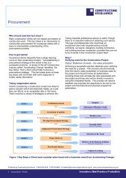 Procurement Factsheet - Constructing Excellence