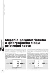 Meranie barometrického a diferenčného tlaku prístrojmi testo (106 kB)