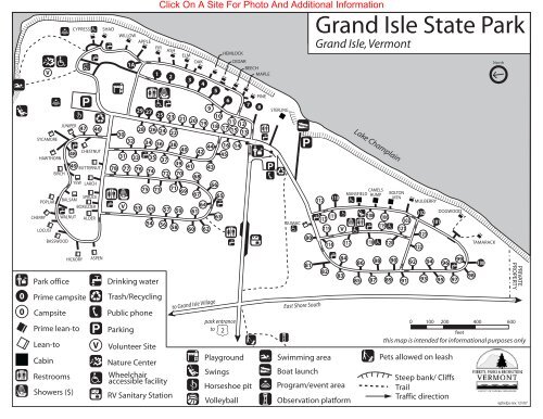 Grand Isle State Park Interactive Campground Map & Guide