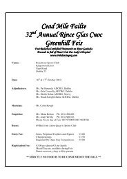 Cead Mile Failte Cead Mile Failte 32 Annual Rince Glas Cnoc ...