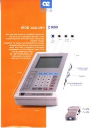 ISDN ANALYZER D1080 - SGLabs