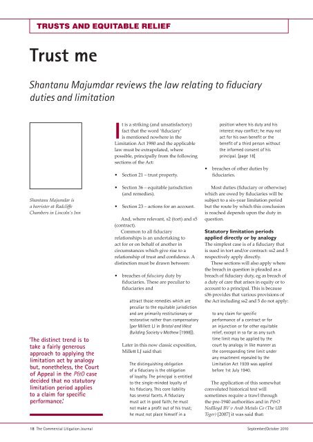 Equitable Relief Examples
