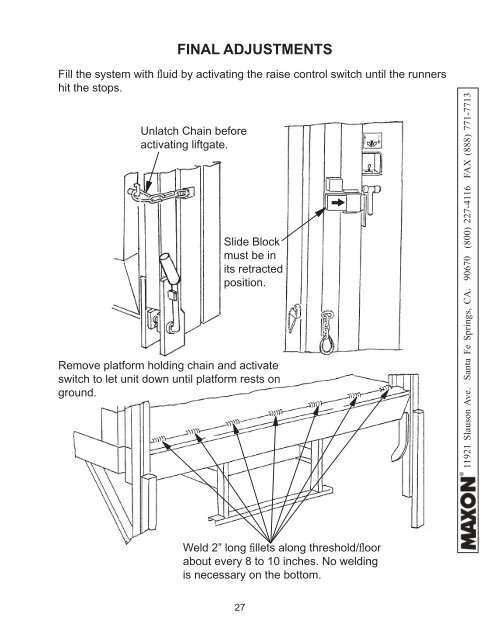 INSTALLATION MANUAL RC-2B RC-3B RC-4B RC-5B RC ... - Maxon