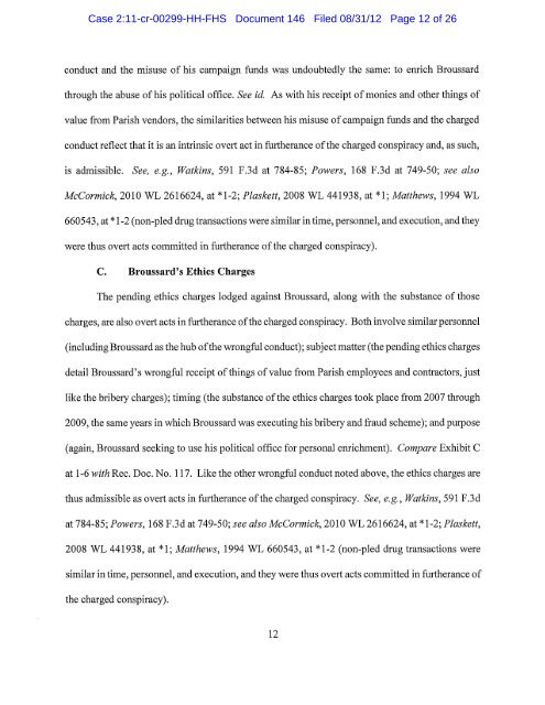 Case 2:11-cr-00299-HH-FHS Document 146 Filed 08 ... - NOLA.com