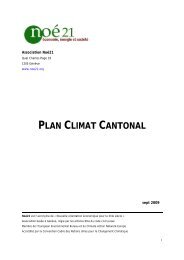 Plan climat cantonal - Noé21