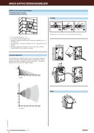 Technische Informationen 2005 - ARGUS Aufputz-Bewegungsmelder