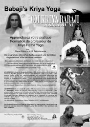 tÃ©lÃ©charger le programme au format pdf - Babaji's Kriya Yoga