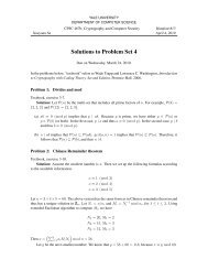 Solutions to Problem Set 4 - Zoo - Yale University