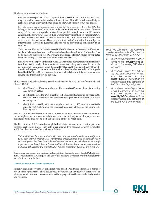 Understanding Certification Path Construction - oasis pki