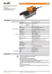 Teknik katalog NR230A - Belimo