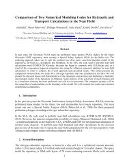 Comparison of Two Numerical Modeling Codes for ... - PC-Progress