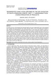 regenerated humic acids obtained by the air oxidation of south ...