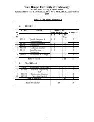 B.Tech Syllabus of First Year EE,ECE,PWE,AEIE,EEE,IC ... - WBUT