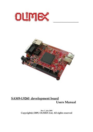 SAM9-L9260 development board Users Manual - Lysator