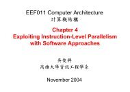 Ch4. Exploiting Instruction-Level Parallelism with Software