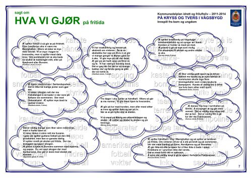 Kommunedelplan - innspill fra unge.pdf - Pedagogisk senter