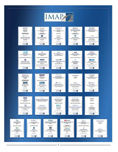 IMAP Pharmaceuticals and Biotech Industry Report - 2012