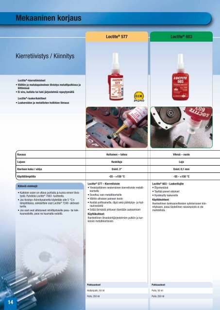 Henkelin ratkaisut ajoneuvojen korjaukseen ja huoltoon