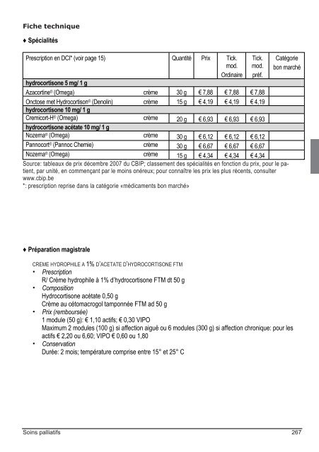 Traitements mÃ©dicamenteux en soins palliatifs