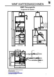 Programat GV Planungsinfo / Datenblatt - WMF Kaffeemaschinen