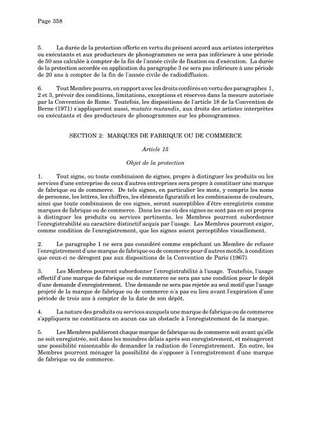 Accord sur les aspects des droits de propriÃ©tÃ© intellectuelle