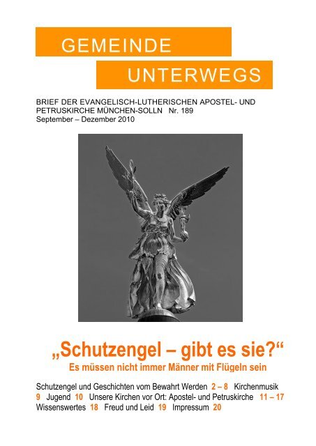 „Schutzengel – gibt es sie?“ - und Petruskirche München-Solln