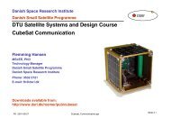 DTU Satellite Systems and Design Course CubeSat Communication