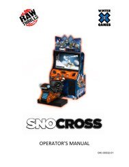 SnoCross Manual - Raw Thrills, Inc.