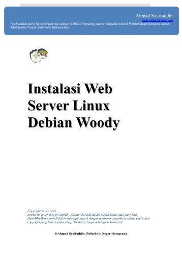 instalasi web server linux debian woody - Open Knowledge and ...