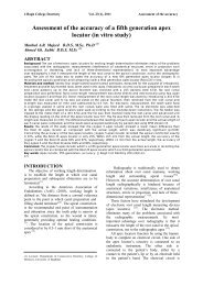 Assessment of the accuracy of a fifth generation apex locator