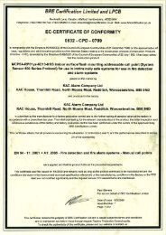 BRE Certification Limited and LPCB - Notifier