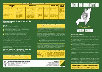 Nagaland RTI Pamphlet in English - Commonwealth Human Rights ...