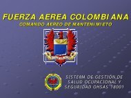 Fuerza Aérea Colombiana OHSAS 18000 - Consejo Colombiano de ...