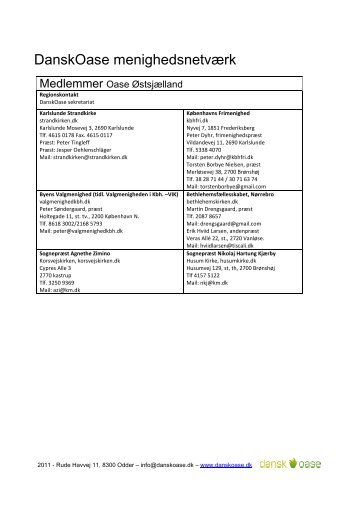 DanskOase menighedsnetvÃ¦rk - DanskOase.dk
