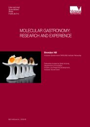 molecular gastronomy: research and experience - International ...