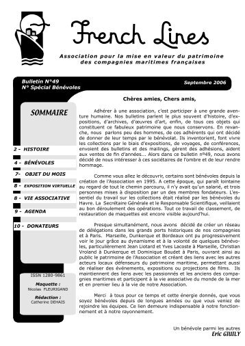 bulletin 49 au format pdf - French Lines