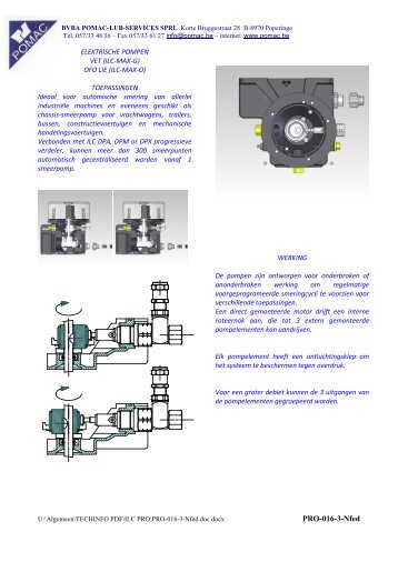 electrische pompen vet (ilc-max-g) - Pomac, LUB-SERVICES